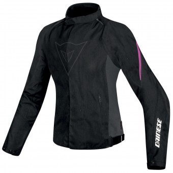 Motorcycle Jackets Dainese Laguna Seca D1 Lady D-Dry Black Fuschia