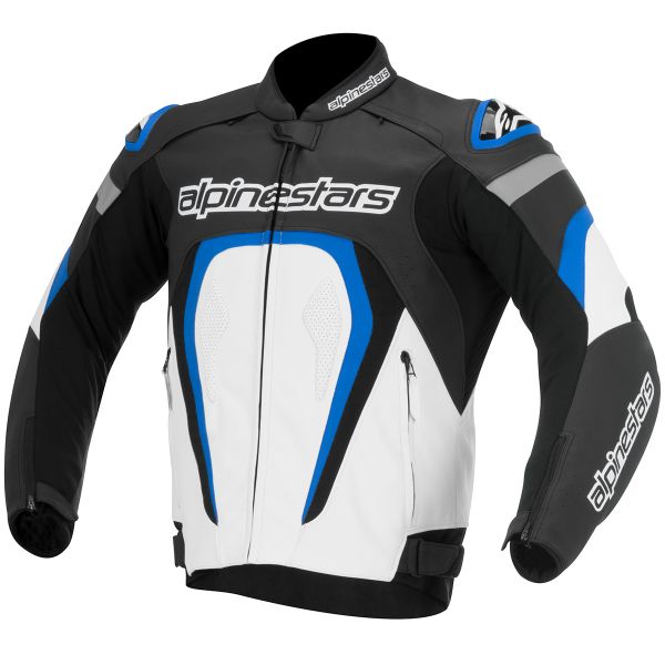 Motorcycle Jackets Alpinestars Motegi Black White Blue