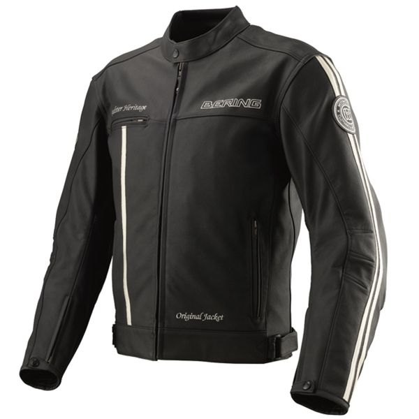 Motorcycle Jackets Bering Nash Black Beige