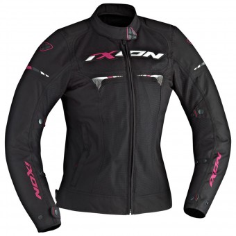 Motorcycle Jackets Ixon Pitrace Lady Black White Fuchsia