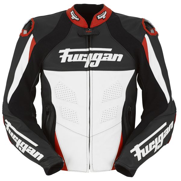 Motorcycle Jackets Furygan Race Black White Red