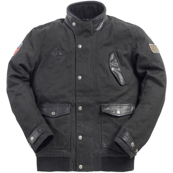 Motorcycle Jackets Ride & Sons Runaway Black Waxed