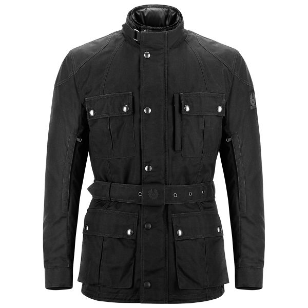 Motorcycle Coats Belstaff Snaefell Wax Cordura Black