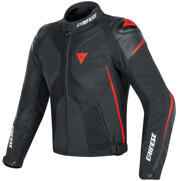 Motorcycle Jackets Dainese Super Rider D-Dry Black Red Fluo