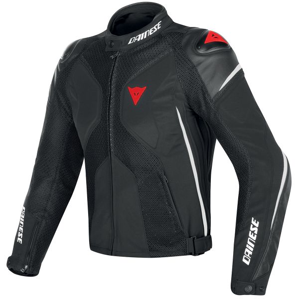 Motorcycle Jackets Dainese Super Rider D-Dry Black White Fluo