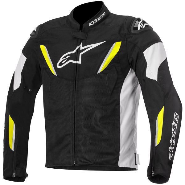 Motorcycle Jackets Alpinestars T-GP R Air Black White Yellow Fluo