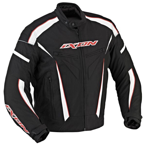 Motorcycle Jackets Ixon Typhon Race Black White Red