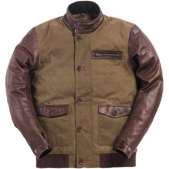 Motorcycle Jackets Ride & Sons Varsity Army Brown