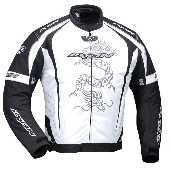 Motorcycle Jackets Ixon Dragon White Black