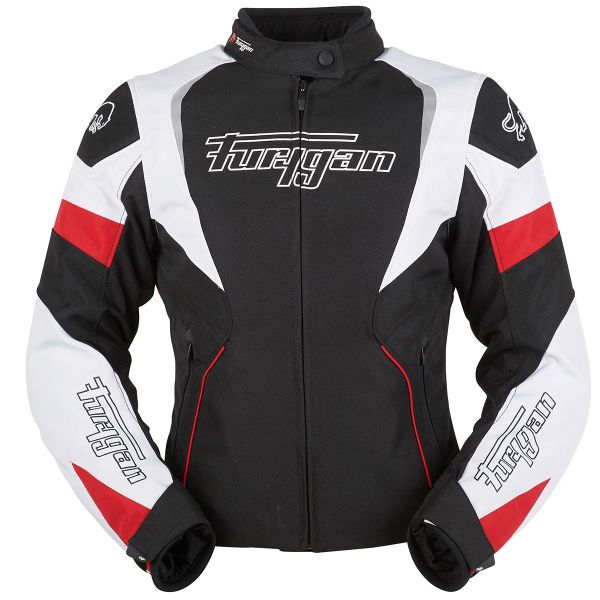 Motorcycle Jackets Furygan Xenia Black White Red