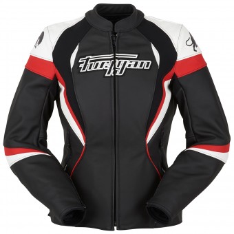 Motorcycle Jackets Furygan Xenia Racing Lady Black White Red