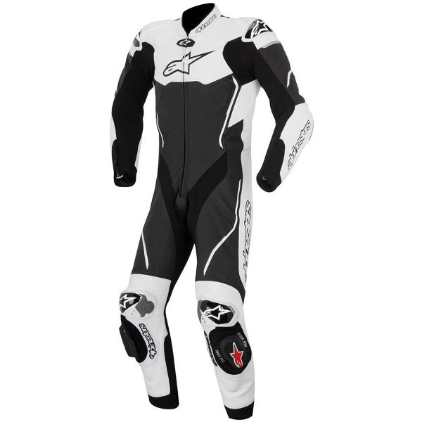 Leather Motorcycle Suits Alpinestars Atem Suit Black White