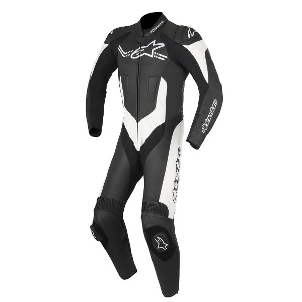 Leather Motorcycle Suits Alpinestars Challenger V2 Black White