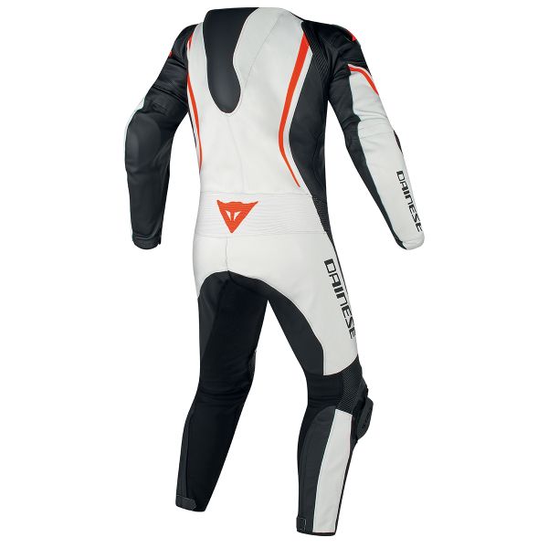 Dainese Assen 1PC Perf White Black Red Fluo