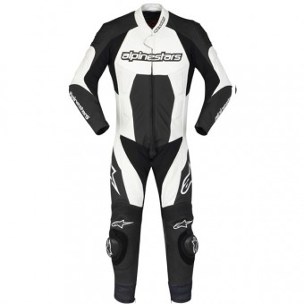 Leather Motorcycle Suits Alpinestars Carver Black White