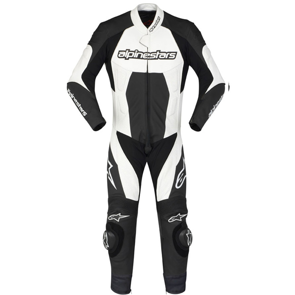 Leather Motorcycle Suits Alpinestars Carver Black White