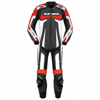 Leather Motorcycle Suits Spidi T-2 Kangaroo Wind Pro Black Red