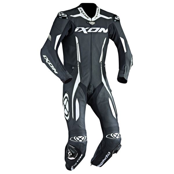 Leather Motorcycle Suits Ixon Vortex EPI Black White