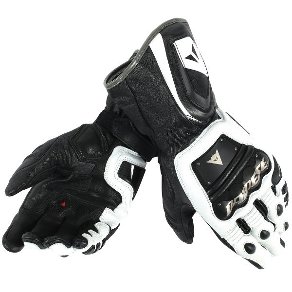 Motorcycle Gloves Dainese 4 Stroke Long White