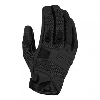 Motorcycle Gloves ICON Anthem Black