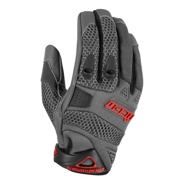 Motorcycle Gloves ICON Anthem Grey