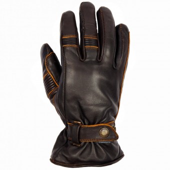 Motorcycle Gloves Helstons Boston Cuir Brown