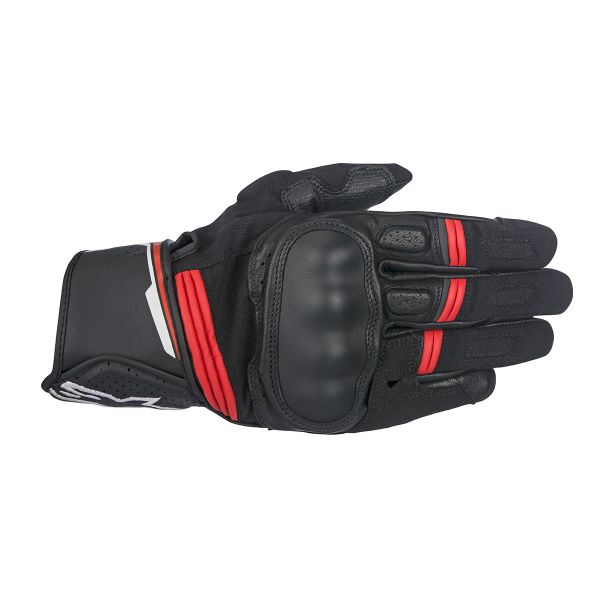 Motorcycle Gloves Alpinestars Booster Black Red Motorcycle Gloves Alpinestars Booster Black Red