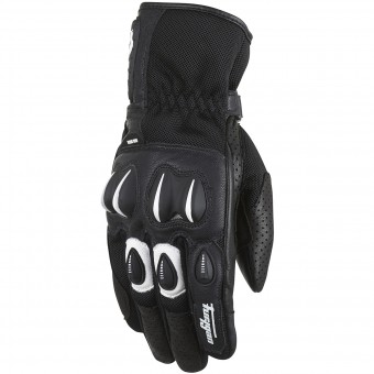 Motorcycle Gloves Furygan Cyclone Black White