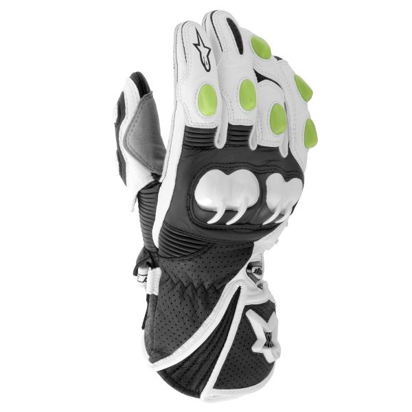 Motorcycle Gloves Alpinestars GP-M Monster White