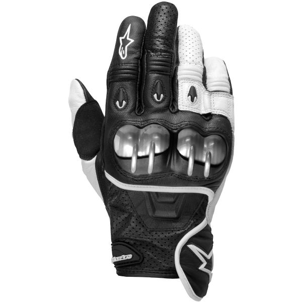 Motorcycle Gloves Alpinestars Octane S-Moto Black White