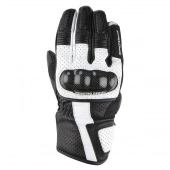 Motorcycle Gloves V'Quattro RC-17 Black White