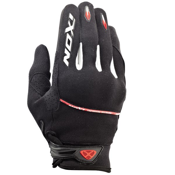 Motorcycle Gloves Ixon RS Lift HP Black White Red