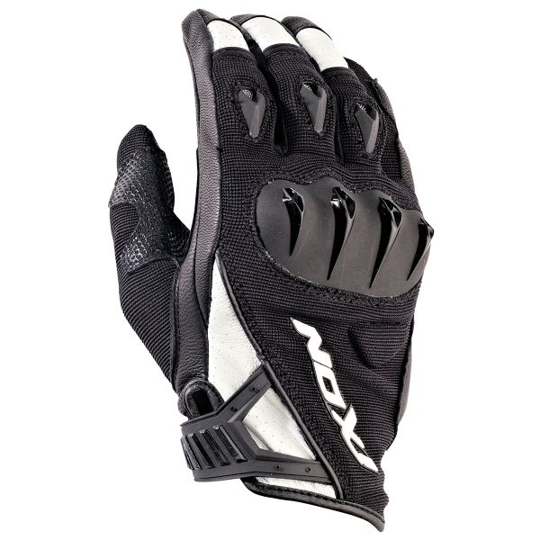 Motorcycle Gloves Ixon RS Print VX HP Black Graph White