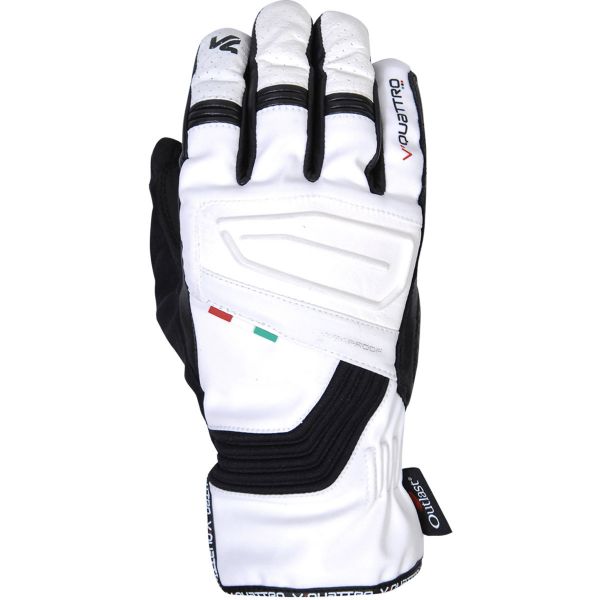 Motorcycle Gloves V'Quattro Rain WP Black White