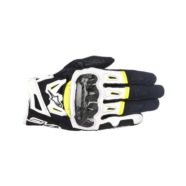 Motorcycle Gloves Alpinestars SMX-2 Air Carbon V2 Yellow Fluo Motorcycle Gloves Alpinestars SMX-2 Air Carbon V2 Yellow Fluo