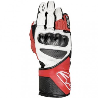 Motorcycle Gloves Alpinestars SP-8 White Red Black