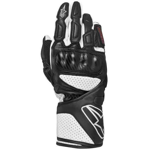 Motorcycle Gloves Alpinestars SP-8 Black White