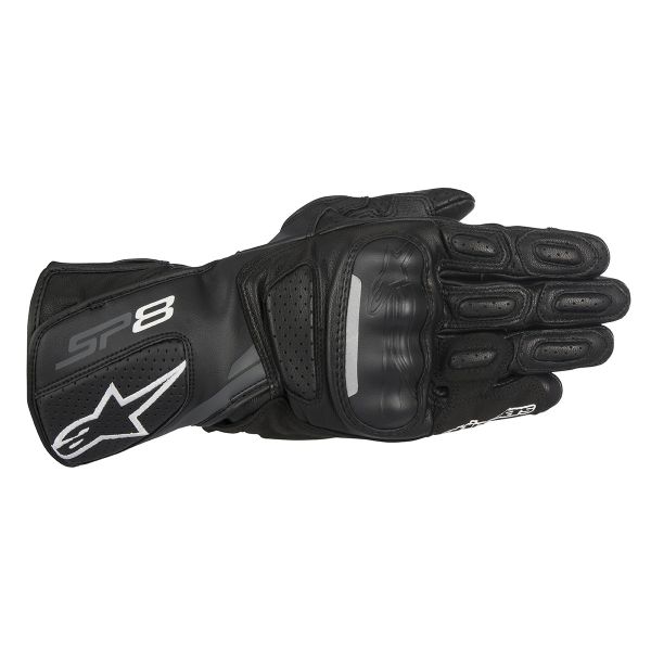 Motorcycle Gloves Alpinestars Stella SP-8 V2 Black Dark Grey
