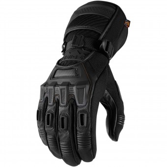 Motorcycle Gloves ICON Alcan Black
