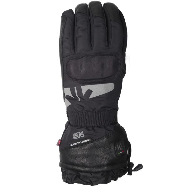 Motorcycle Gloves V'Quattro Alpha Evo Black