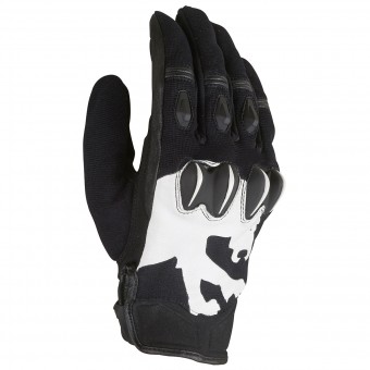 Motorcycle Gloves Furygan Alpha Black White