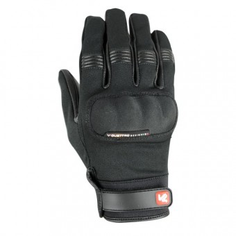 Motorcycle Gloves V'Quattro Commuter Black