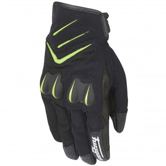 Motorcycle Gloves Furygan Delta Black Green Fluo
