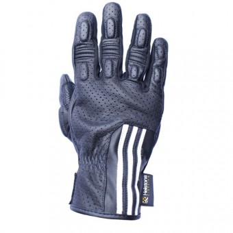 Motorcycle Gloves Helstons Flandria Black White