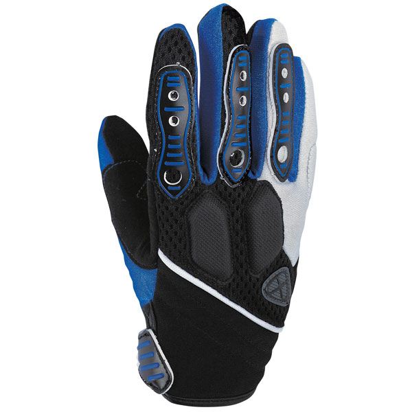 Motorcycle Gloves Ixon RS Bike Black White Blue