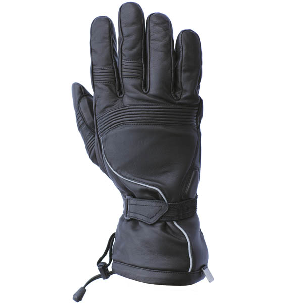 Motorcycle Gloves Helstons Rider Cuir Black