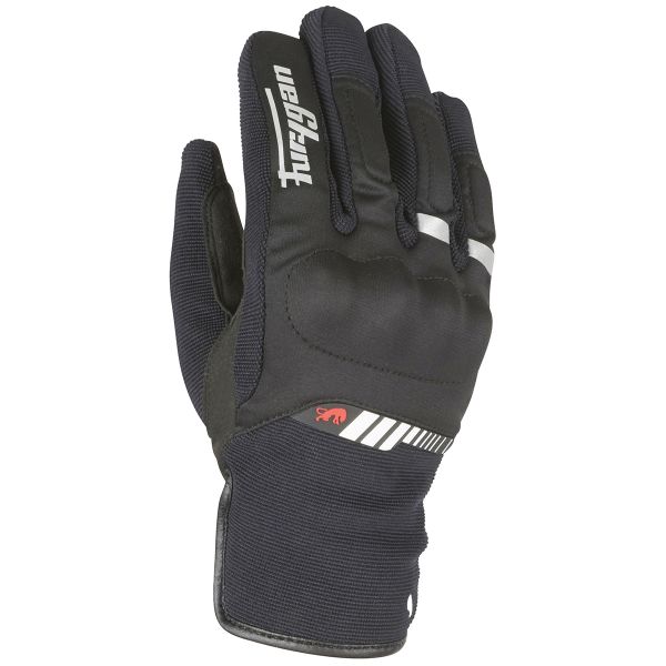 Motorcycle Gloves Furygan Jet All Season Black White Motorcycle Gloves Furygan Jet All Season Black White