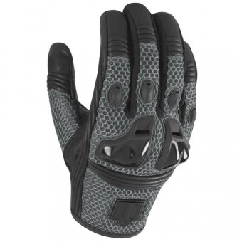 Motorcycle Gloves ICON Justice Mesh Slate
