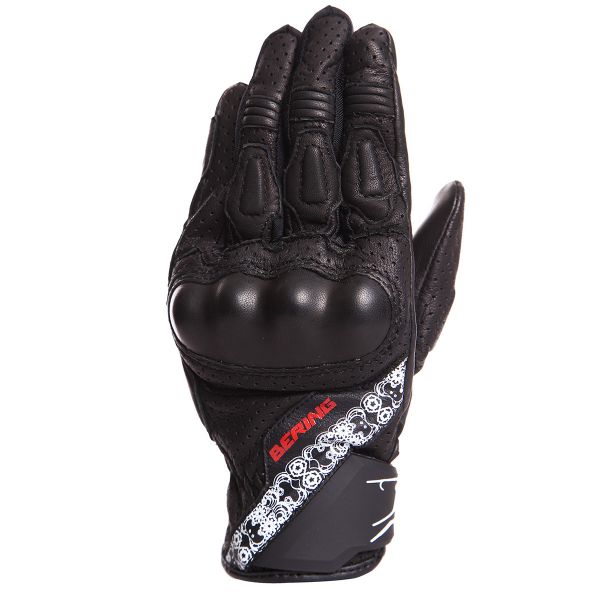 Motorcycle Gloves Bering Lady Raven Black Motorcycle Gloves Bering Lady Raven Black