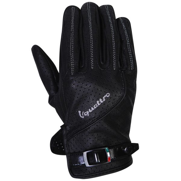Motorcycle Gloves V'Quattro Lila Black